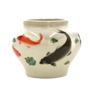 Alternative view of Ázsiai stílusú, koi halas porcelánedény